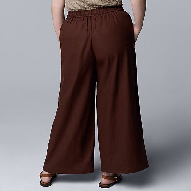 Plus Size Simply Vera Vera Wang Wide Leg Pants