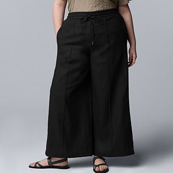 Plus Size Simply Vera Vera Wang Wide Leg Pants