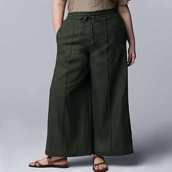 Plus Size Simply Vera Vera Wang Wide Leg Pants