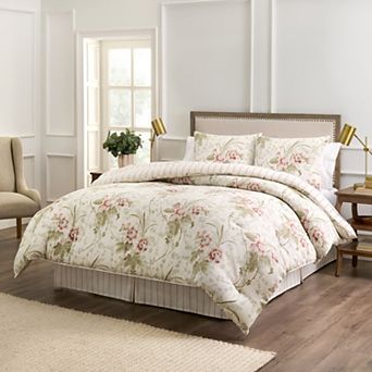 Waverly Stonington 4 pc Comforter Set with Bed Skirt