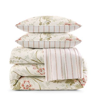 Waverly Stonington 4-pc. Comforter Set with Bed Skirt