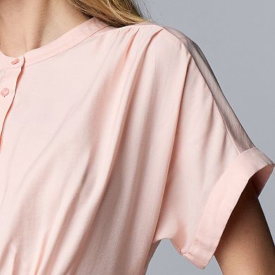 Women's Simply Vera Vera Wang Ruched Waist Top