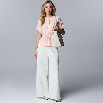 Women's Simply Vera Vera Wang Ruched Waist Top