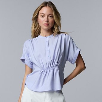 Women's Simply Vera Vera Wang Ruched Waist Top