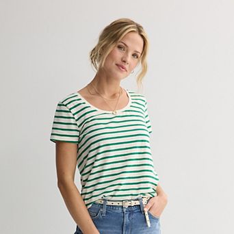 Women's Sonoma Goods For Life® Everyday Short Sleeve Scoop Tee