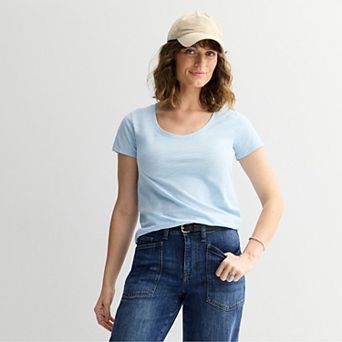 Women's Sonoma Goods For Life® Everyday Short Sleeve Scoop Tee