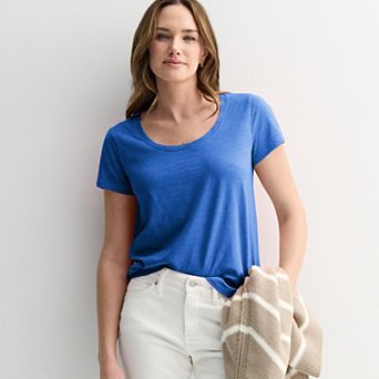 Women's Sonoma Goods For Life® Everyday Short Sleeve Scoop Tee