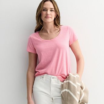 Women's Sonoma Goods For Life® Everyday Short Sleeve Scoop Tee