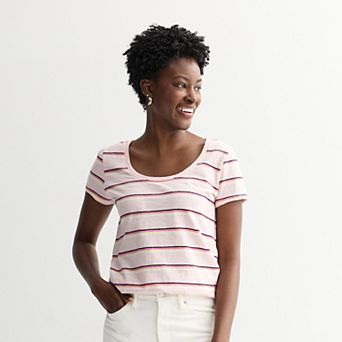 Women's Sonoma Goods For Life® Everyday Short Sleeve Scoop Tee