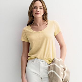 Women's Sonoma Goods For Life® Everyday Short Sleeve Scoop Tee