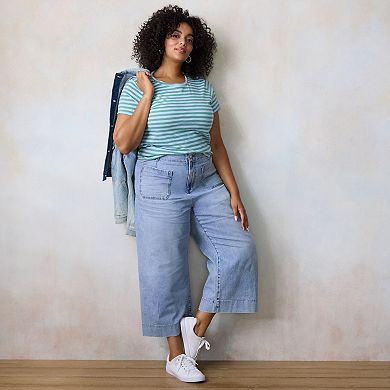 Plus Size LC Lauren Conrad Short Sleeve Tee