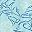 Blue Shark Print