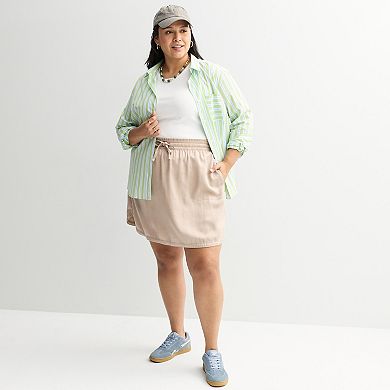 Plus Size Sonoma Goods For Life® Utility Skirt