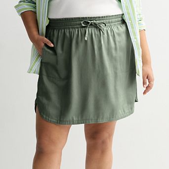 Plus Size Sonoma Goods For Life® Utility Skirt