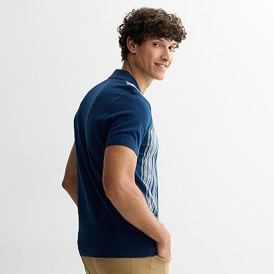 Men's Apt. 9® Short Sleeve Full Button Sweater
