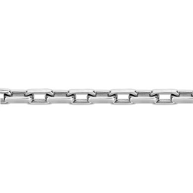LYNX Men's Stainless Steel Square Links Bracelet