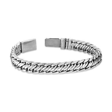 Men's LYNX Stainless Steel Fancy Link Bracelet