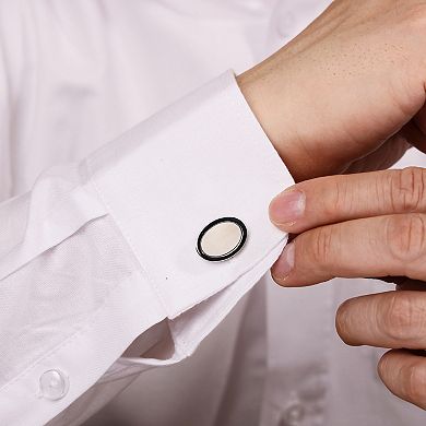 Men's LYNX Stainless Steel Cufflinks