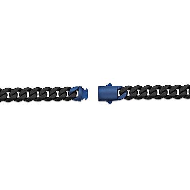 LYNX Men's Two-Tone Stainless Steel Cuban Bracelet