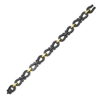 Men's LYNX Stainless Steel Omega Link Chain Bracelet