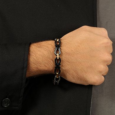 Men's LYNX Stainless Steel Omega Link Chain Bracelet