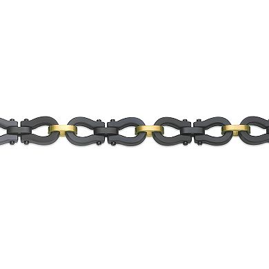 Men's LYNX Stainless Steel Omega Link Chain Bracelet