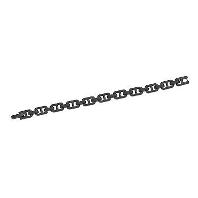 Men's LYNX Black Stainless Steel Mariner Chain Bracelet