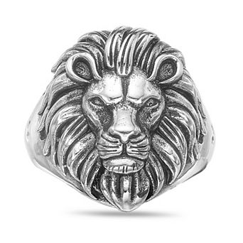 Men's LYNX Stainless Steel Lion's Head Ring