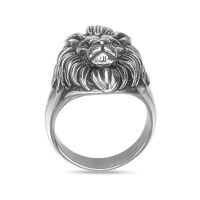 Men's LYNX Stainless Steel Lion's Head Ring