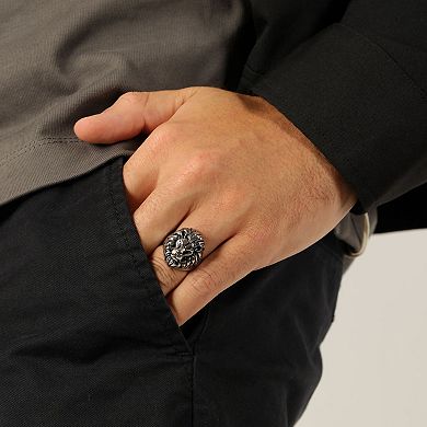 Men's LYNX Stainless Steel Lion's Head Ring
