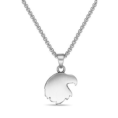 LYNX Men's Stainless Steel Eagle Head Pendant Necklace