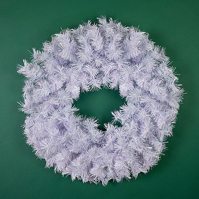 Northlight 36-inch Icy White Iridescent Artificial Christmas Wreath
