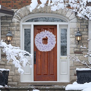 Northlight 36-inch Icy White Iridescent Artificial Christmas Wreath