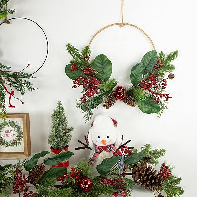 Northlight 17-Inch Unlit Pinecones & Berries Artificial Christmas Wreath