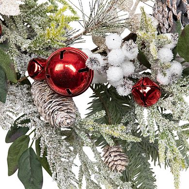 Northlight 24-Inch Unlit Frosted Pinecones & Berries Artificial Christmas Wreath