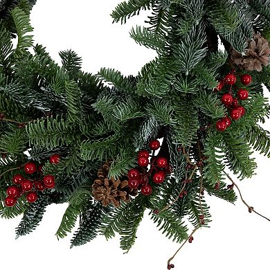 Northlight 30-Inch Red Berries & Pine Cones Artificial Christmas Wreath