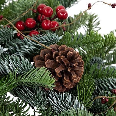 Northlight 30-Inch Red Berries & Pine Cones Artificial Christmas Wreath