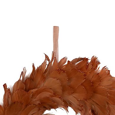 Northlight 14.5-Inch Unlit Two-Tone Feathers Artificial Christmas Wreath