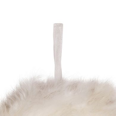 Northlight 14.5-Inch Unlit Wispy Feather Artificial Wreath