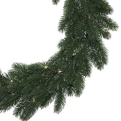 Northlight 24-Inch Pre-Lit Battery Operated Lush Pine Artificial Wreath
