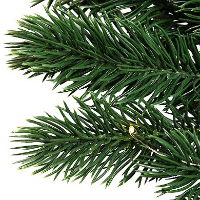 Northlight 24-Inch Pre-Lit Battery Operated Lush Pine Artificial Wreath
