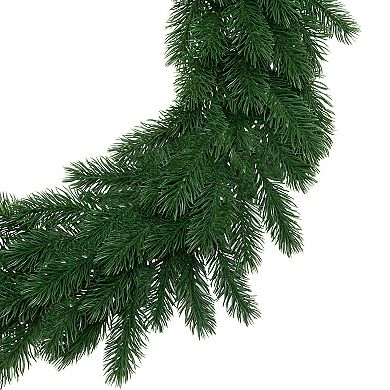 Northlight 24-Inch Unlit Real Touch Evergreen Pine Artificial Christmas Wreath