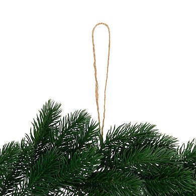 Northlight 24-Inch Unlit Real Touch Evergreen Pine Artificial Christmas Wreath
