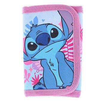 Textiel Trade Kid's Disney Lilo & Stitch Hawiian Hook & Loop Tri Fold Wallet