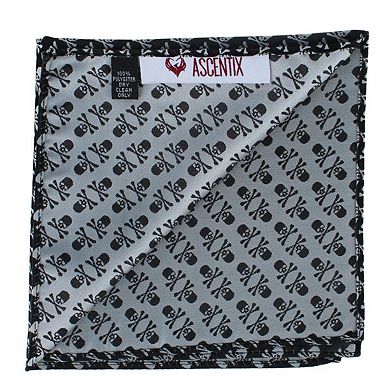 Ascentix Skull and Crossbones Pocket Square