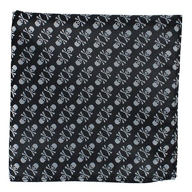 Ascentix Skull and Crossbones Pocket Square