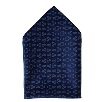 Ascentix Skull and Crossbones Pocket Square