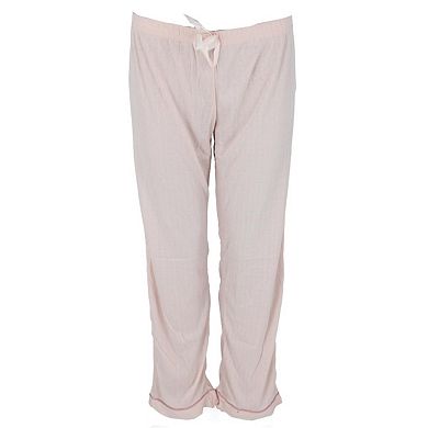 Overslept Women's Pointelle Notch Collar Short Sleeve Pajama Set