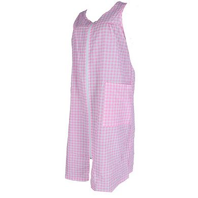 Elegant Emily Women's Woven Gingham Sleeveless Duster
