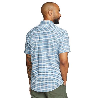 Men's Eddie Bauer Short Sleeve Pack It Seersucker Shirt
